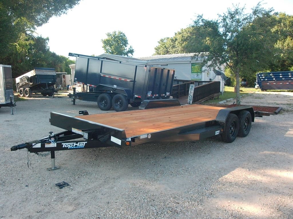 New 2026 Top Hat 7 x 20 Car Hauler Trailer 7k GVWR