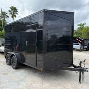 Used 2026 Hook & Line 7 X 14 Enclosed 7k Cargo Trailer