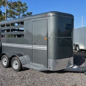 New 2026 Bee Trailers 6 x 13 2 Horse Trailer 7k GVWR
