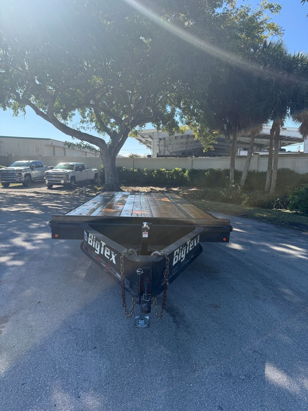 Used 2017 Big Tex 8.5 x 20 Flatbed Trailer 14k GVWR - Image 2