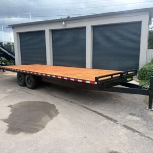 New 2026 Worldwide 8.5 x 24 Flatbed Trailer 14k GVWR